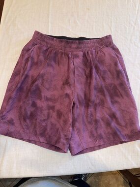lululemon athletica Purple Marled Workout Shorts